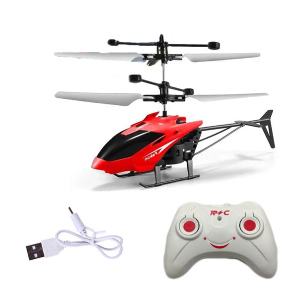 Rechargeable Mini RC Helicopter - Safe Remote Control Toy for Kids, Durable Plastic, USB Rechargeable, Fun Indoor Flying Excitement 0