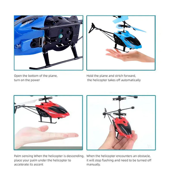 Rechargeable Mini RC Helicopter - Safe Remote Control Toy for Kids, Durable Plastic, USB Rechargeable, Fun Indoor Flying Excitement 3