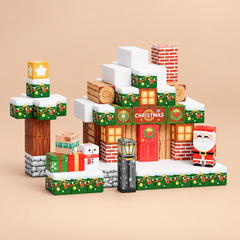 Christmas Magnetic Building Blocks, 150 Pcs Set for Kids