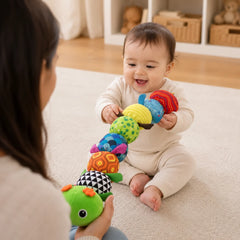 Sensory Plush Caterpillar Toy | Engaging Musical Features & Soft Fabric | Stimulates Touch and Auditory Learning for Babies 1