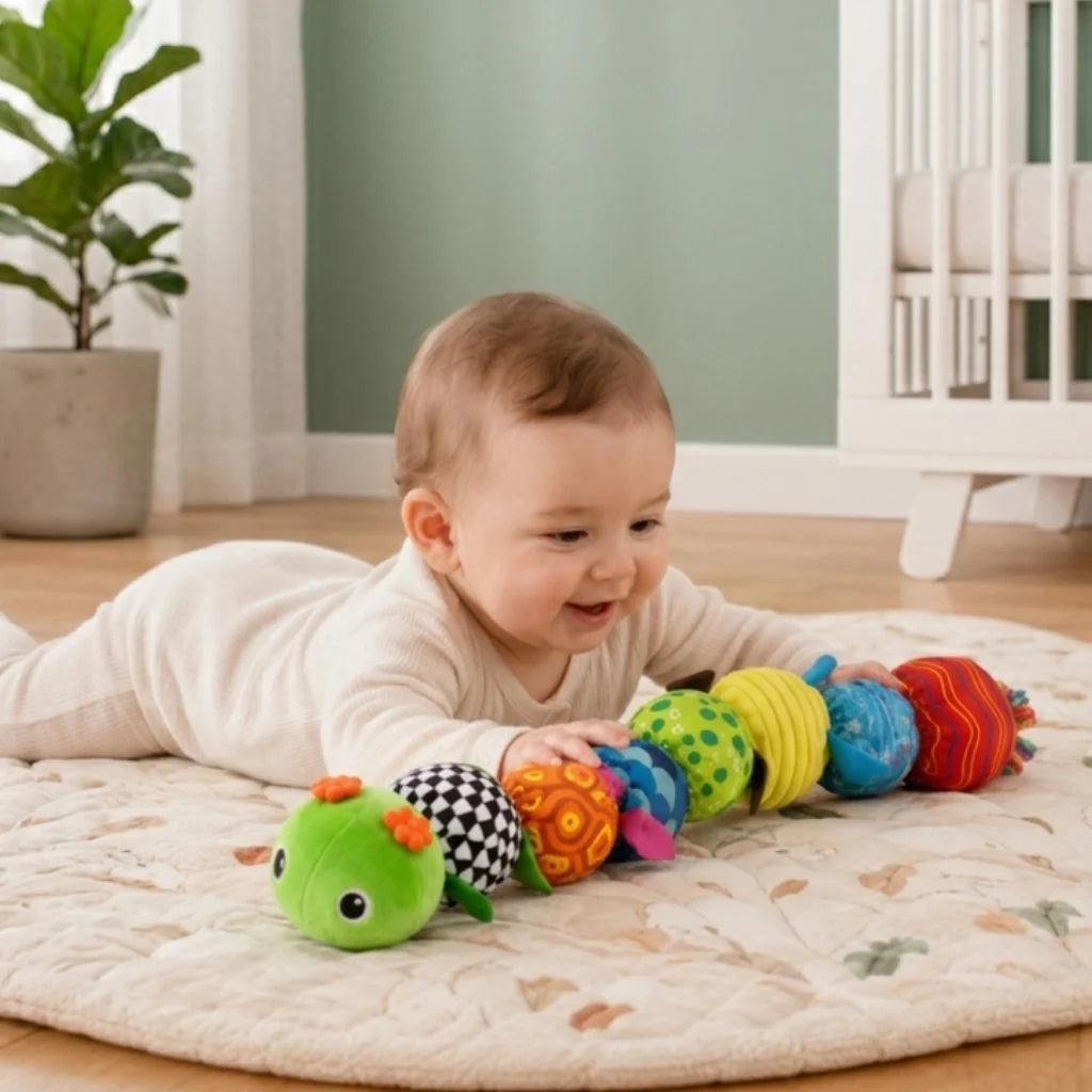 Sensory Plush Caterpillar Toy | Engaging Musical Features & Soft Fabric | Stimulates Touch and Auditory Learning for Babies 4