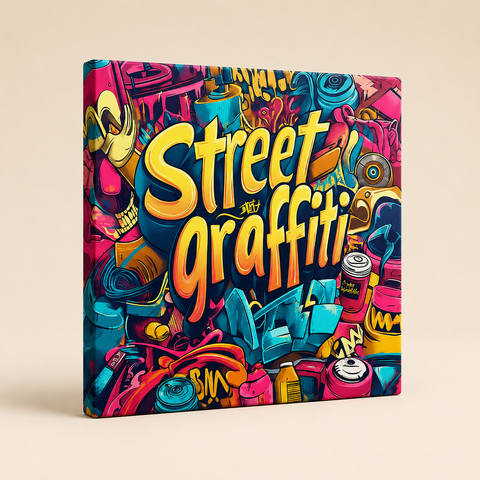 Street Graffiti Coloring Book