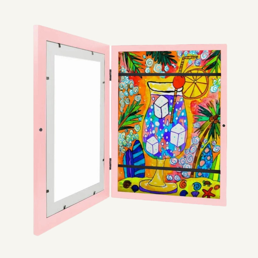 Toddler Art Display Frame for A4 and A3 Artwork – Front-Opening, Stylish Storage Solution with Durable Construction 4