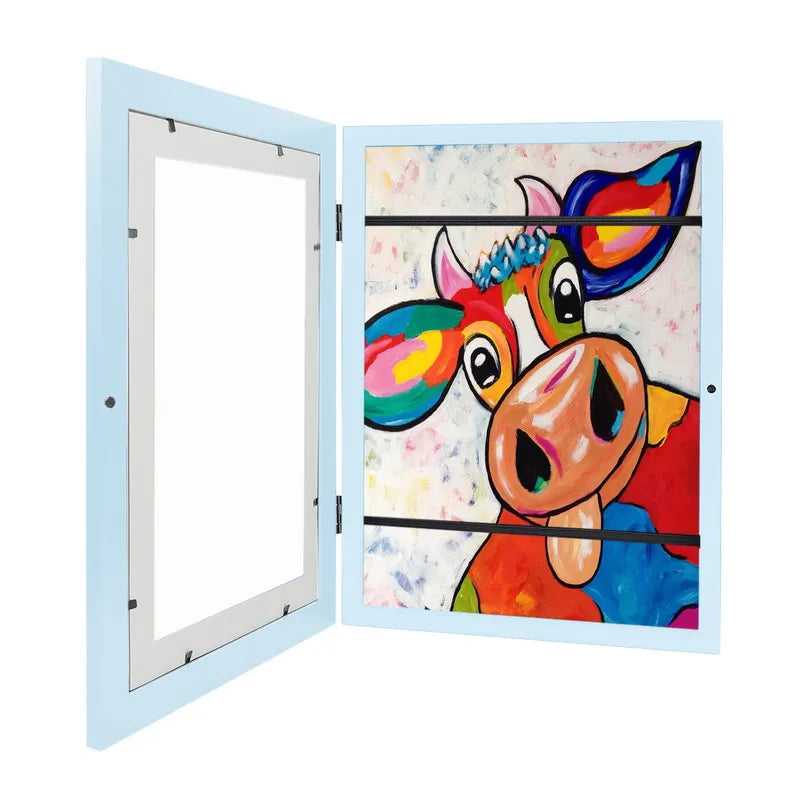 Toddler Art Display Frame for A4 and A3 Artwork – Front-Opening, Stylish Storage Solution with Durable Construction 5
