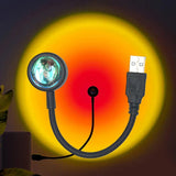 USB Sunset Lamp - LED Rainbow Neon Night Light Projector for Bedroom Decor 6