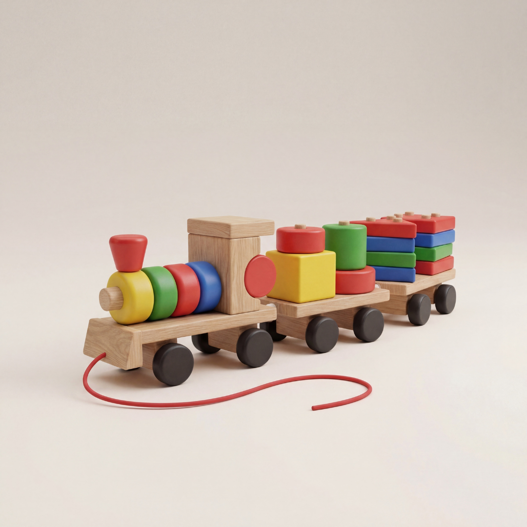Log Sorttrain Set Montessori Shape Sorting Train – Best Kids Toys