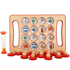 Wooden Memory Chess Game for Toddlers – Colorful Matching Cards for Cognitive Development, 30 Cards, Durable, Engaging Learning Activity 1