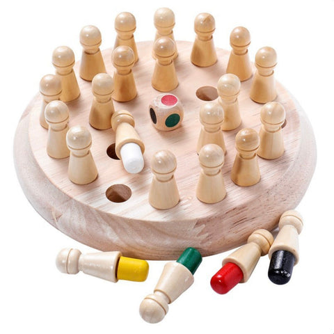 Wooden Memory Game for Toddlers – Colorful Matching Game for Cognitive Skills Development, Portable Educational Puzzle 3+ Years 0