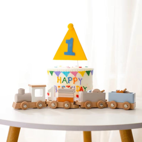 Wooden Train Set for Toddlers – Educational Toy for Imaginative Play 1