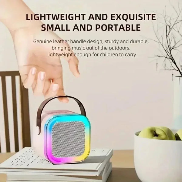XIKCU Karaoke Machine | Portable Bluetooth System with Dual Wireless Microphones 1