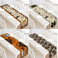 Table runner on a dining table