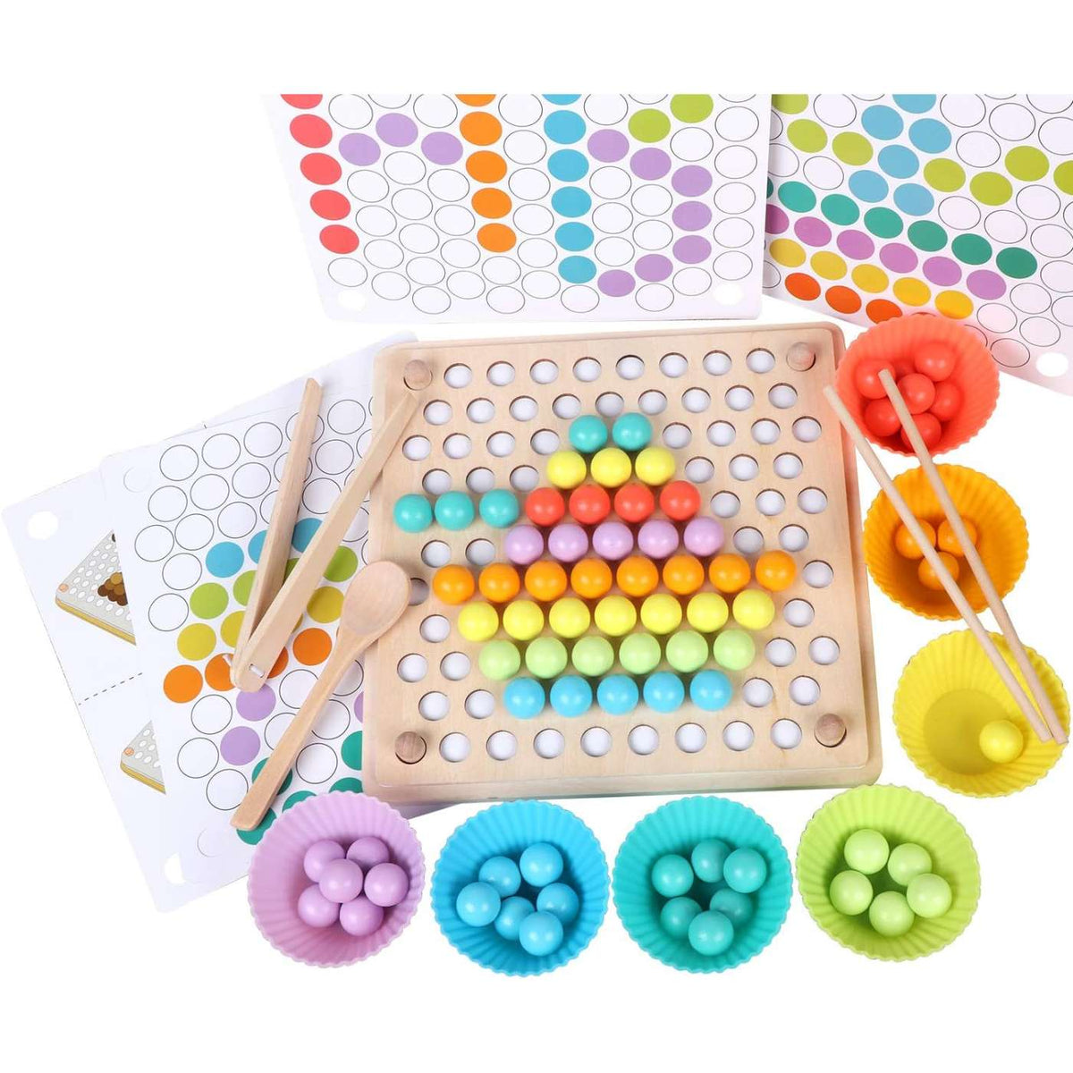 Montessori Color Match Peg Board
