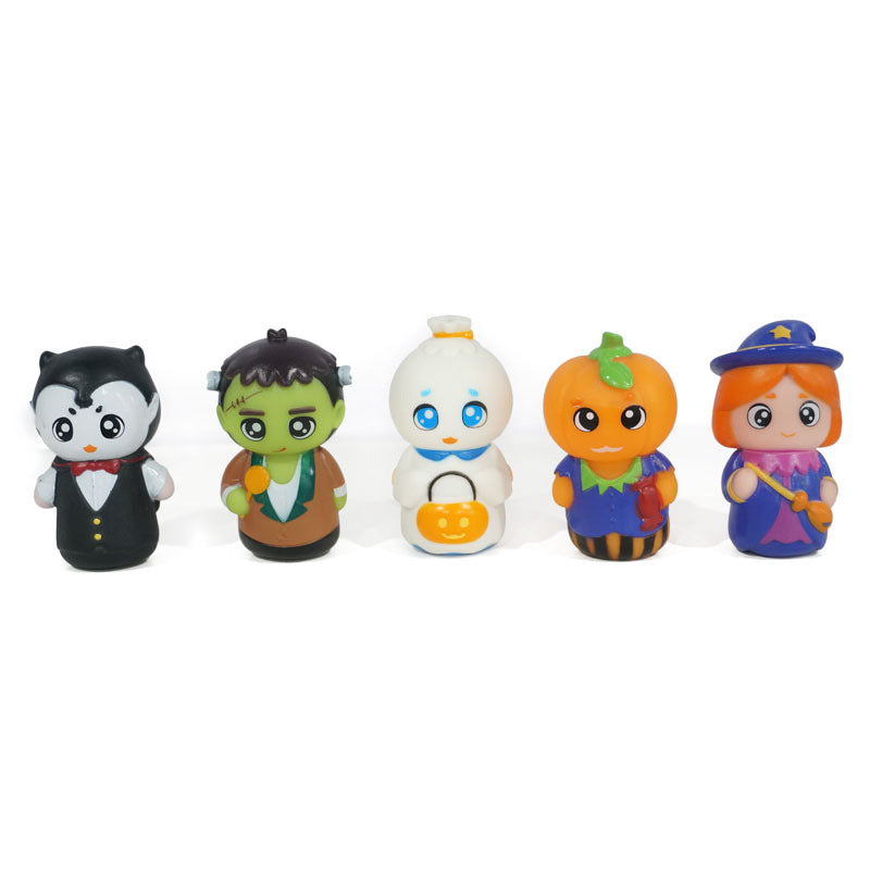 Finger puppets in use