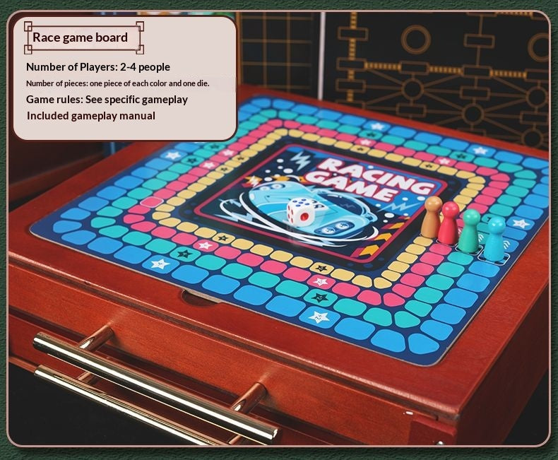 15-in-1 Board Game Set – Chess, Backgammon & Family Classics All-in-One