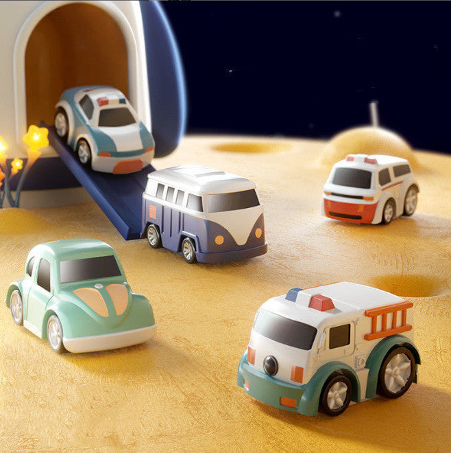 Space Adventure Car Track Toy – Kids Interactive Race Track Playset with Cars