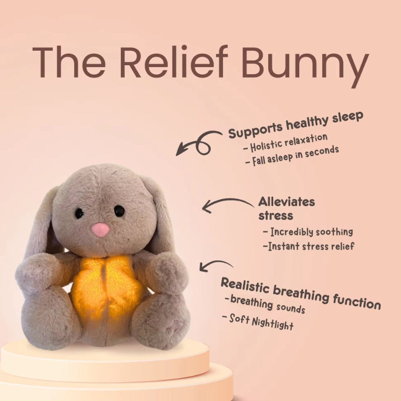 Breathing Bunny Plush Toy for Kids | Calming Sensory Sleep Companion