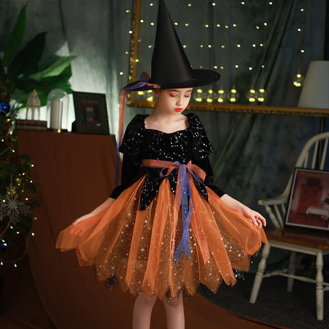 Witch costume set contents