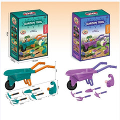 Kids Garden Wheelbarrow Set – Outdoor Gardening Toy Kit with Tools