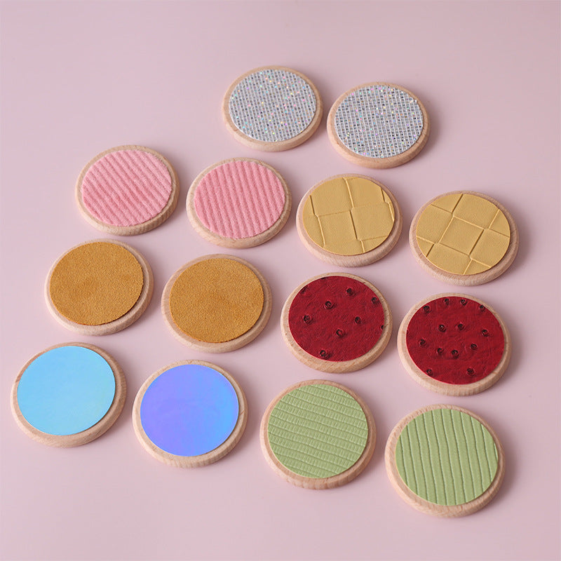 Montessori Sensory Texture Matching Discs – Tactile Learning Toy for Kids
