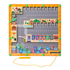 Alphabet Parking Game – Montessori Letter Learning Car Board Toy