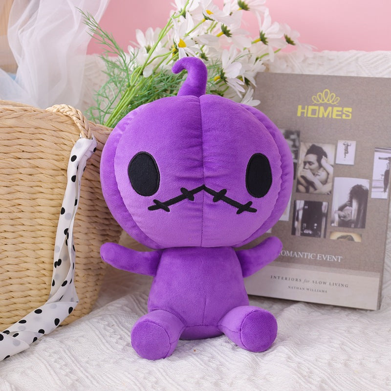 Purple pumpkin plush doll