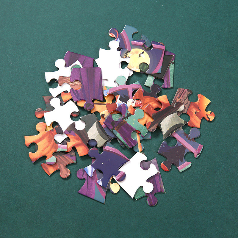 Halloween puzzle pieces