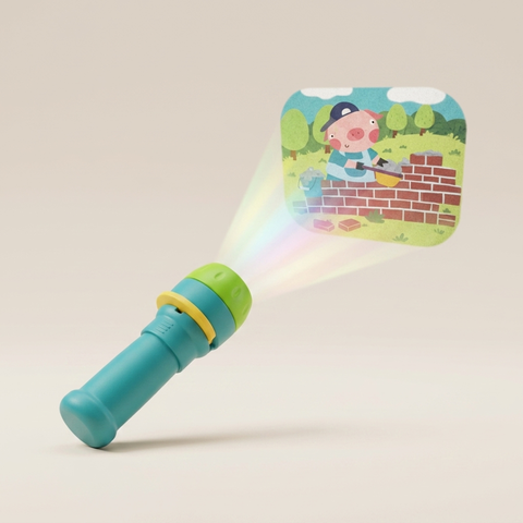 Story Beam Kids Projector Flashlight – Bedtime Cartoon Story Torch