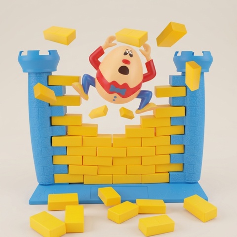 Egg Crash Wall Game – Kids Balance & Strategy Brick Stacking Toy