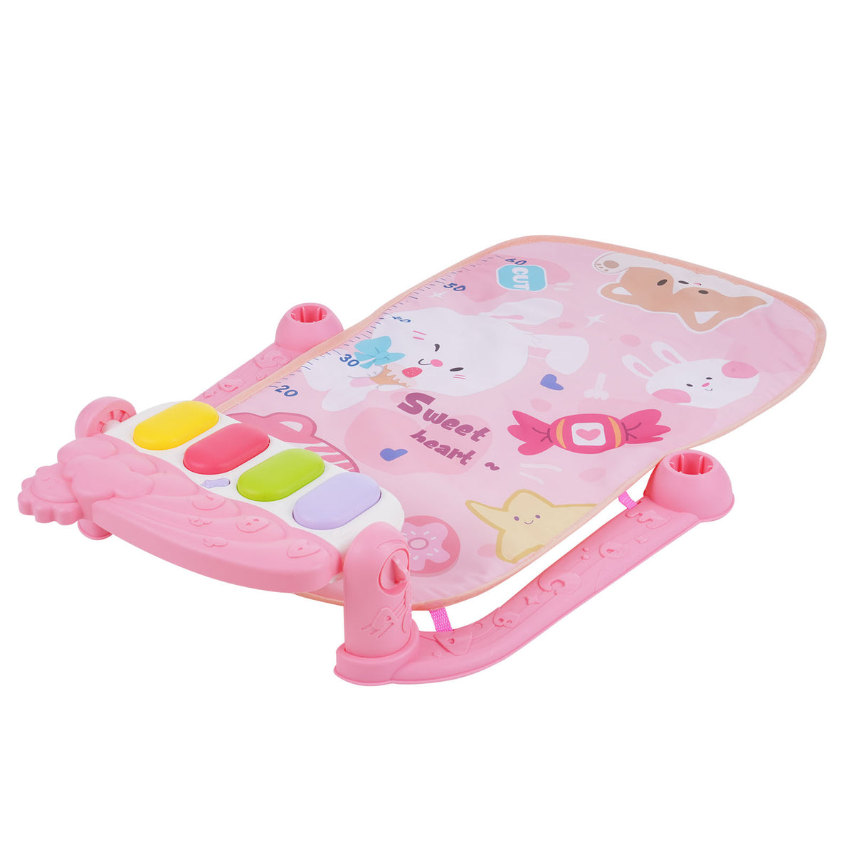 Hanging sensory toys and sunflower baby mirror
