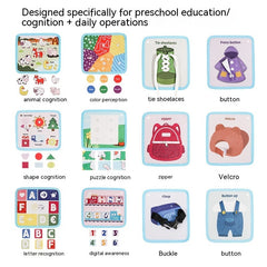 My First School Bag & Busy Book – Toddler Learning Activity Set