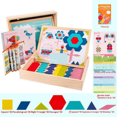 Montessori Magnetic Tangram Puzzle Box