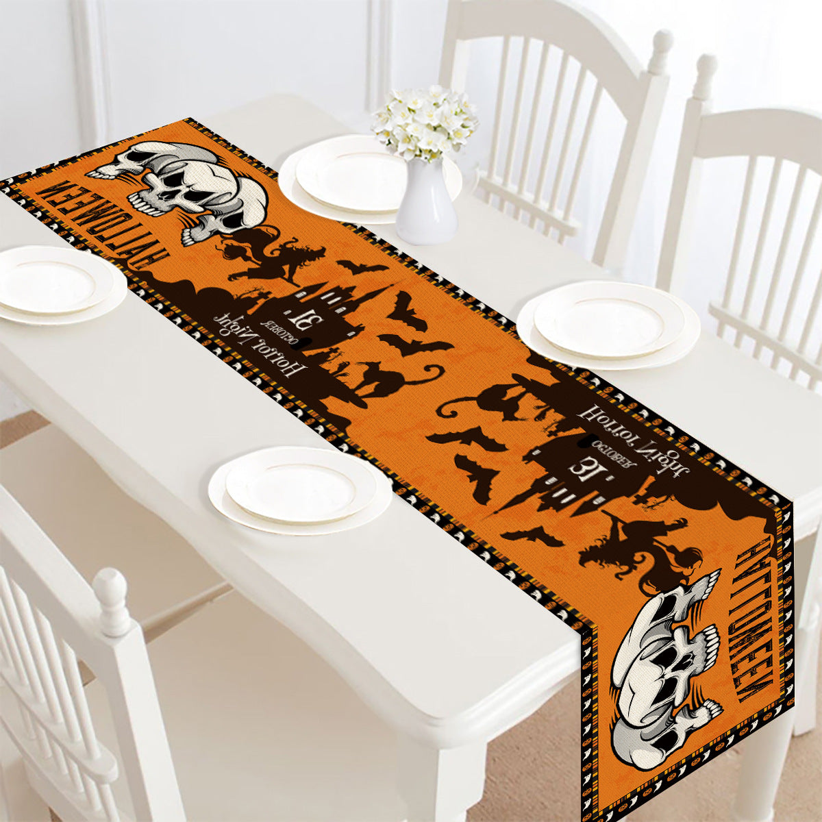 Halloween table runner print 5