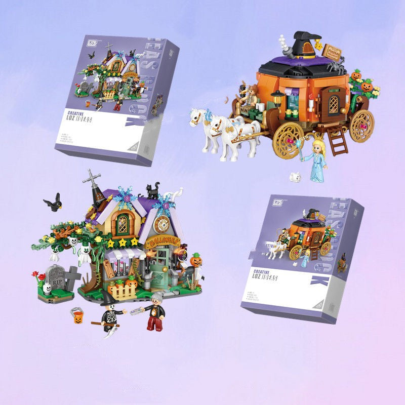 Completed micro brick models together