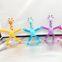 Stretchy Giraffe Fidget Toy – Suction Cup Sensory Tubes for Stress Relief