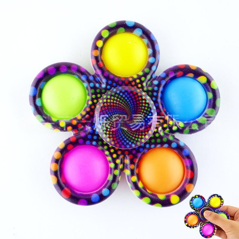 Iridescent fidget spinner