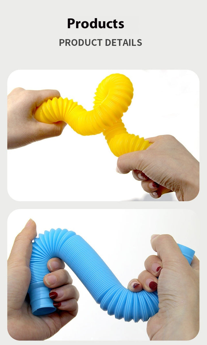 Pop Tube Sensory Toys – Stretchy Fidget Tubes for Kids & Stress Relief