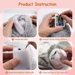 Breathing Bunny Plush Toy for Kids | Calming Sensory Sleep Companion