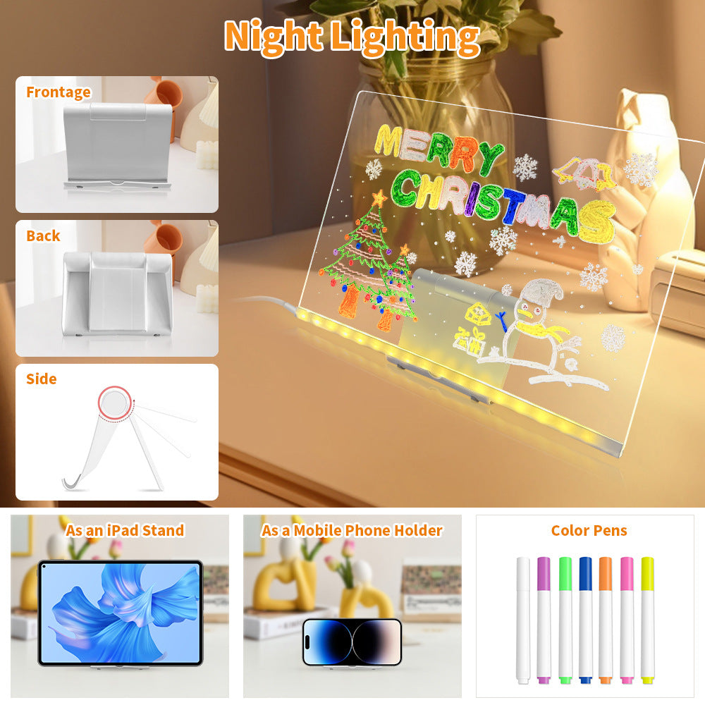 LED light-up drawing board for kids