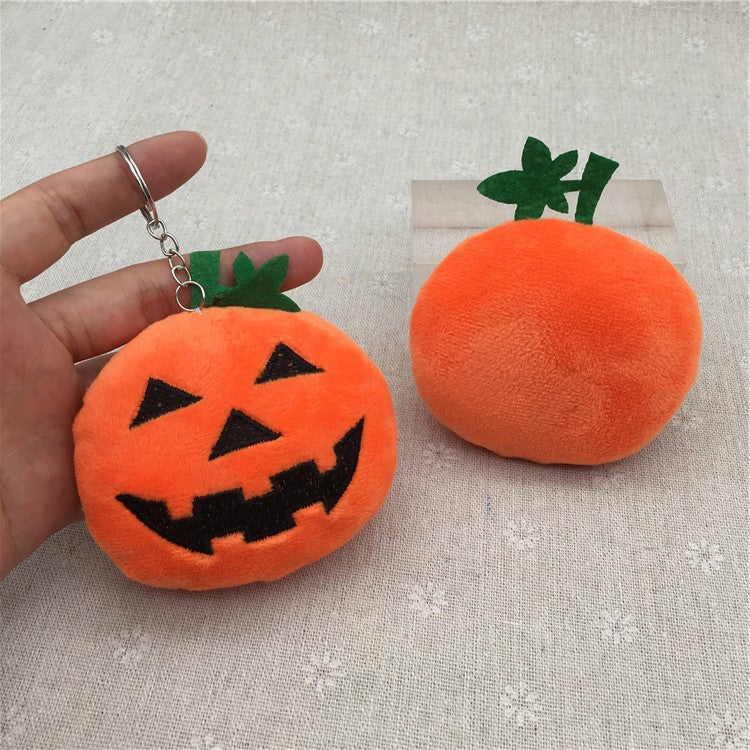 Mini pumpkin plush size in hand