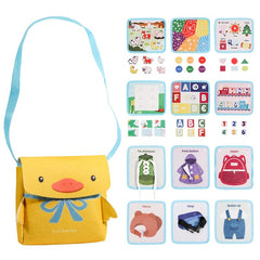 My First School Bag & Busy Book – Toddler Learning Activity Set