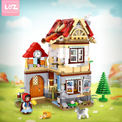 Forest hut micro brick model