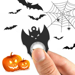 Halloween fidget spinner keychain with bat, demon and ghost designs
