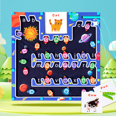 Alphabet Parking Game – Montessori Letter Learning Car Board Toy