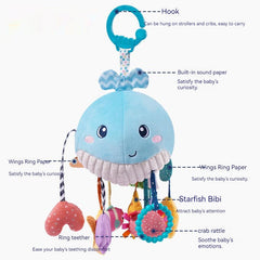 Montessori Whale Baby Hanging Activity Toy