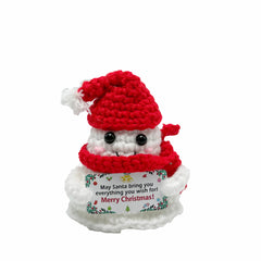 Christmas Crochet Buddy Santa Hat Snowman