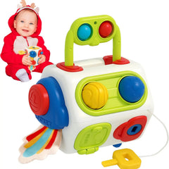 9-in-1 Busy Cube for Toddlers – Montessori Sensory Activity Toy for Ages 1–3