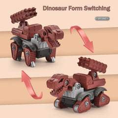 Montessori Dino Builder Bots – 5 Pack STEM Take-Apart Set