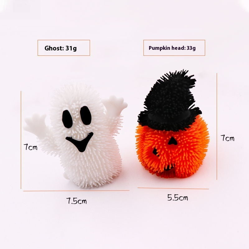 Glow Ghost Squeeze Ball | Light-Up Fidget Fun