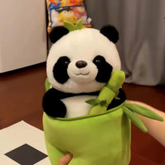 Panda Plush Toy with Storage Basket | Soft Toy & Toy Storage Set
