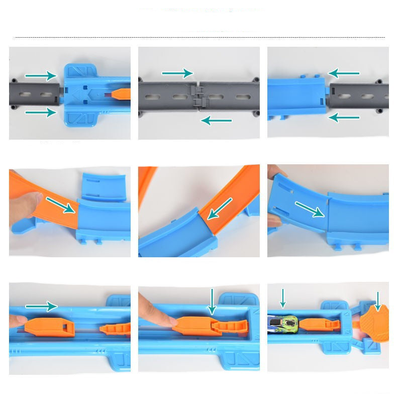 Sling Shot Racing Car Track – Kids Dual Launcher Loop Race Set